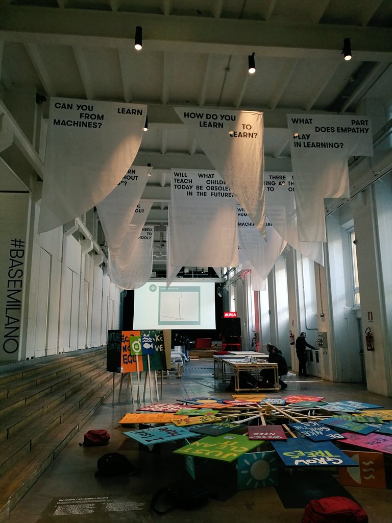 Today the question is: How do you learn to learn? <a href="/_unidee/">UNIDEE residency programs</a> and <a href="/_cittadellarte/">Cittadellarte</a> are at @base_milano for un-learn / re-learn exhibition

#unidee #20yearsofideas #basemilano #milan #art #artexhibition #unlearn #relearn #learn