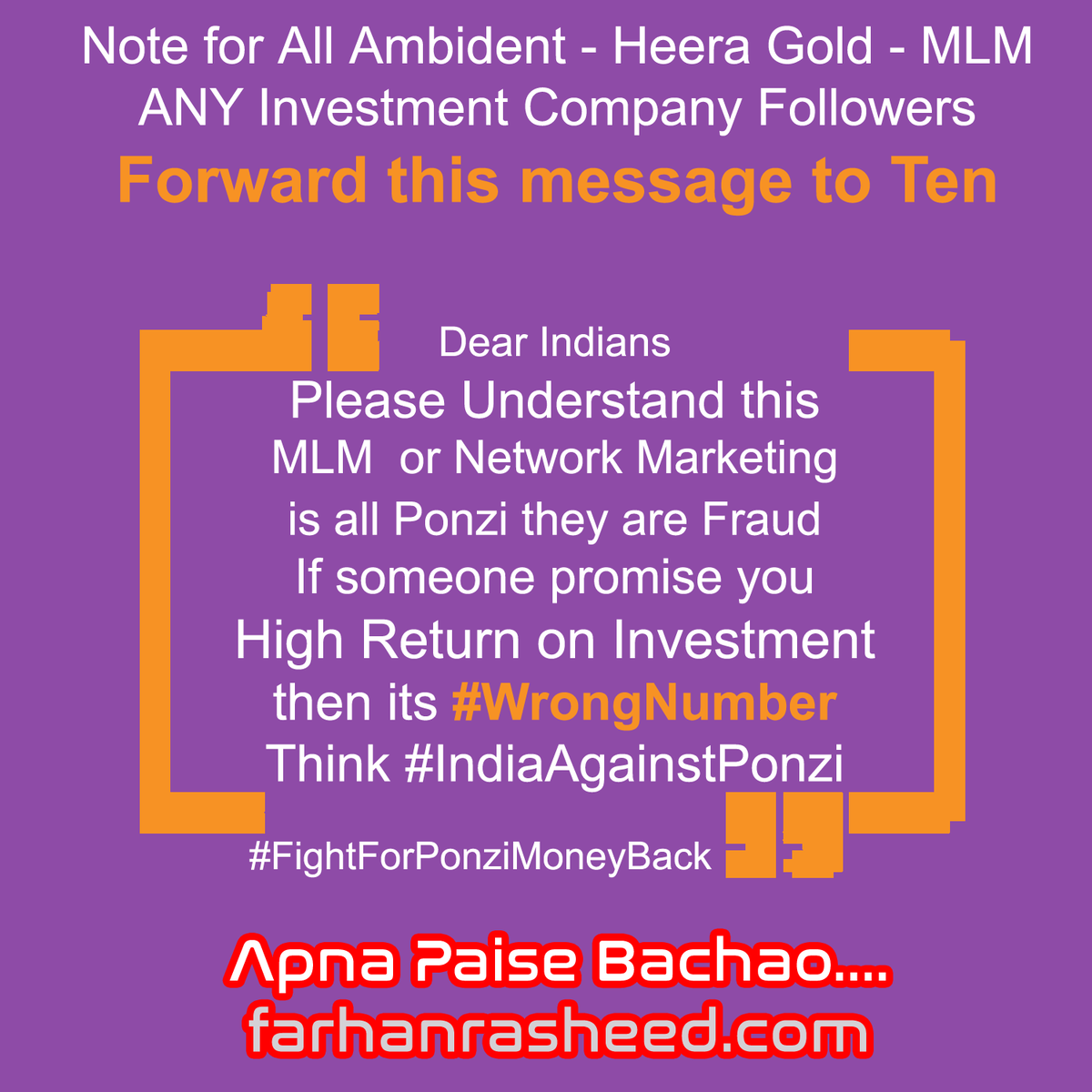 newstodaymetro's tweet photo. #HeeraGold is #WrongNumber and we should fight #IndiaAgainstPonzi #FightForPonziMoneyBack https://t.co/Qtk2sKzrCB