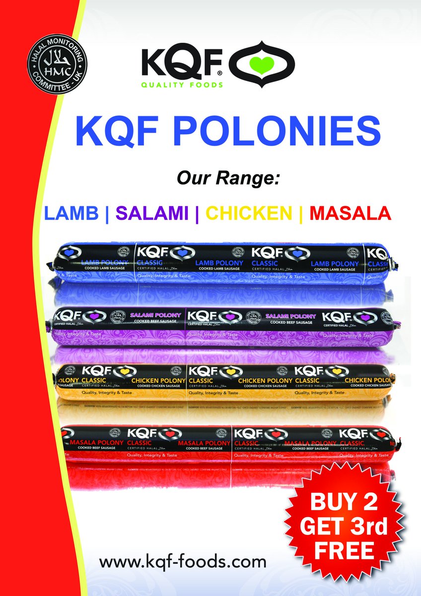 KQFQualityFoods's tweet photo. We will be holding a FREE TASTER session on our highly popular KQF #Polonies at the KQF Superstore in Blackburn today between 1pm - 3pm 

Come down and try! :D

Available to buy online and in store.

https://t.co/btgq4XTmDG https://t.co/StSdcR6VHL