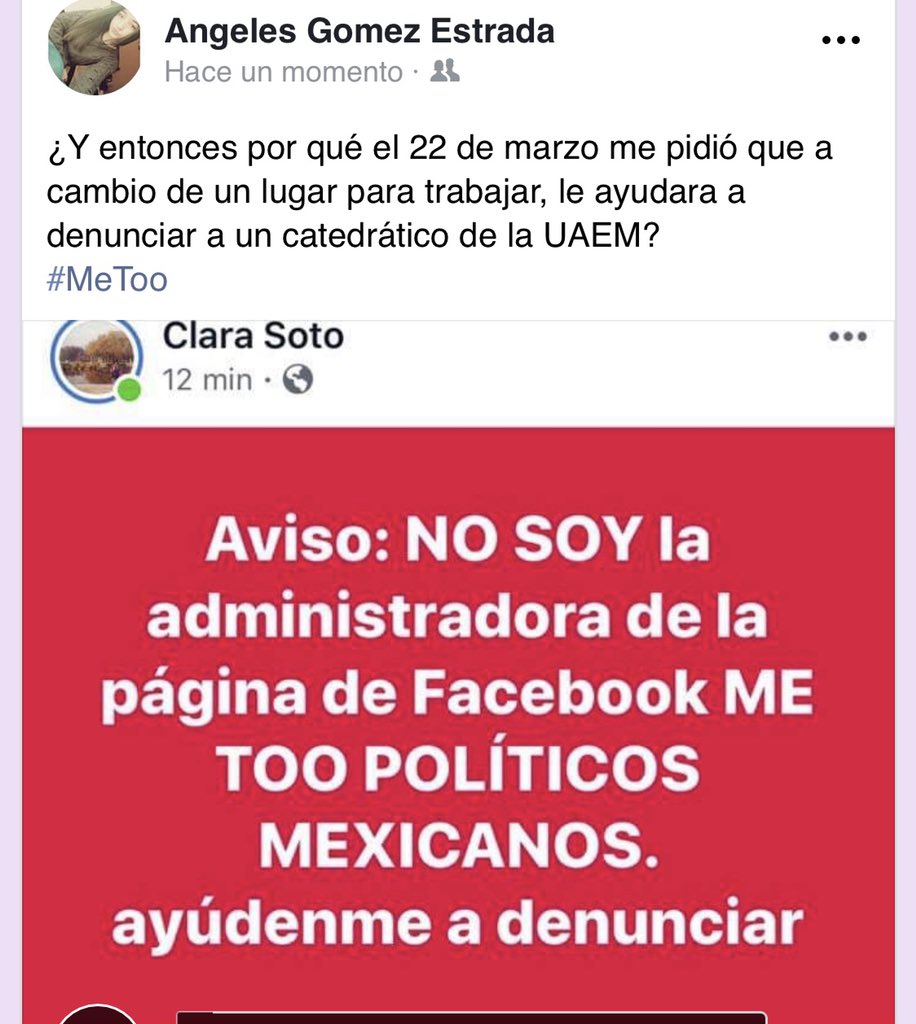 MorelosToo's tweet photo. Hemos confirmado que lo que nació como un movimiento genuino y real fue utilizado en #Morelos, por una aspirante a la presidencia de la Comisión Estatal de Derechos Humanos, para lastimar a sus contendientes. Estamos indignadas con mujeres que usan el #MeToo  perversamente. https://t.co/fdGnXcHnYY