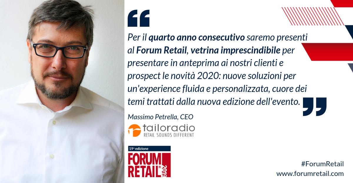 ForumRetail's tweet photo. Tailoradio Srl è Top sponsor #ForumRetail 2019!
Grazie per averci scelti ancora Massimo Petrella, CEO Tailoradio Srl dal team di #ForumRetail e @IKN Italy, Former IIR Italy.
📌 Continuate a seguirci: https://t.co/kknLVladbQ https://t.co/XxP9RQOHtE