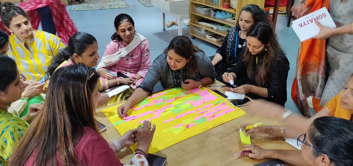 Jasmine25506213's tweet photo. Let's peek into each other's classroom! Teachers visited their colleagues classroom and celebrated 'Awesome work' as well as a quick takeaway of what they would like to take back in their class.#TSSPP @AnahitaDhalla @ChhabriaRakhee @AdhyayanEd https://t.co/HsmMKA1pgH