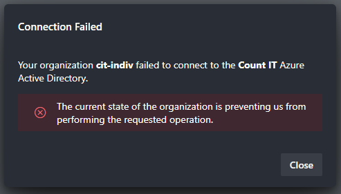gjs2190's tweet photo. @AzureDevOps what can you say about the following error?

we try to connect to @azuread https://t.co/t5bWTV0x93