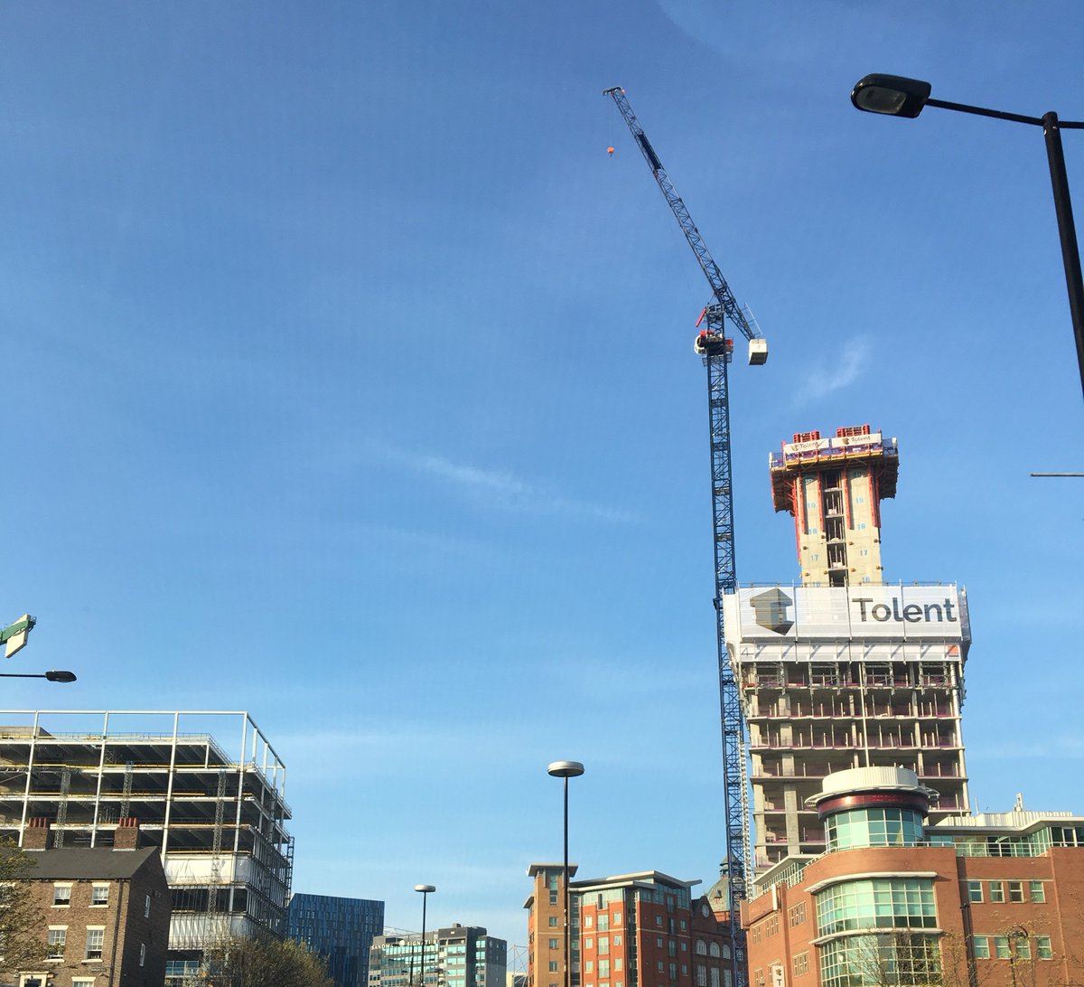 Tolentplc's tweet photo. If you didn't know Tolent is working on the Hadrian's Tower site in #Newcastle, we think you will now! Very proud of our involvement in what will be a fantastic city landmark @highstreetgroup #construction https://t.co/vLbbqIuxwj