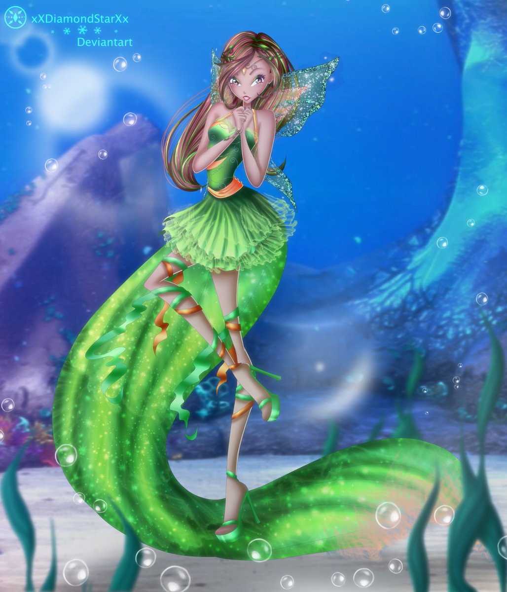 XDiamondStarXx's tweet photo. The finished result of the Harmonix sketch ~ 
It's Silva, the fairy of nature, from SperoNoxStella ♥
I hope you like it ~ 

Original: https://t.co/N8uxNb9lgG 

#winx #winxclub #winxoc #winxcluboc #winxharmonix #harmonix #winxocharmonix #ocean #underwater #sea #owncharacter #art https://t.co/EtgZrqRIYV