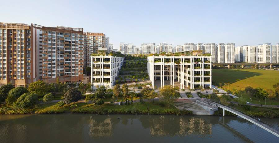 cyberarchi's tweet photo. A Singapour, Série Architects et l’agence Multiply Architects viennent de terminer un projet remarquable, Baptisé « Oasis Terraces », une polyclinique réalisée pour fournir les principaux équipements publics aux résidents du quartier de Punggol https://t.co/d7prKBKJwD https://t.co/gXluObLINO
