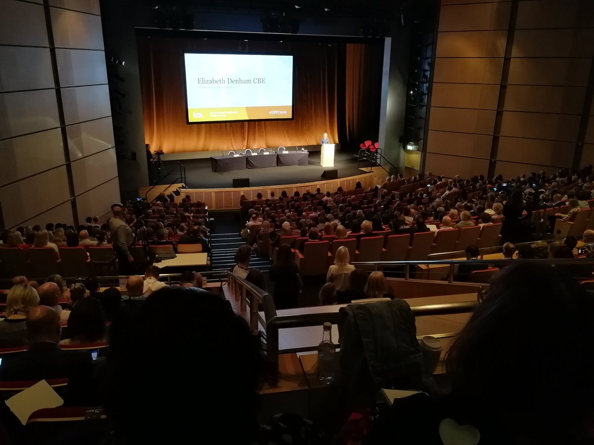 paulbayly's tweet image. There is lots to be done so let&apos;s get on and do it says Elizabeth Denham. Accountability a big theme of her address to us here at #dppc2019