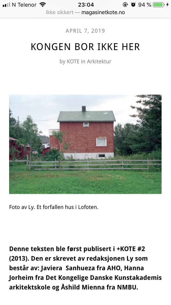 Året var ‘13. Stedet var Lofoten. Redaksjonen var +KOTE #2 Ly. 

magasinetKOTE.no