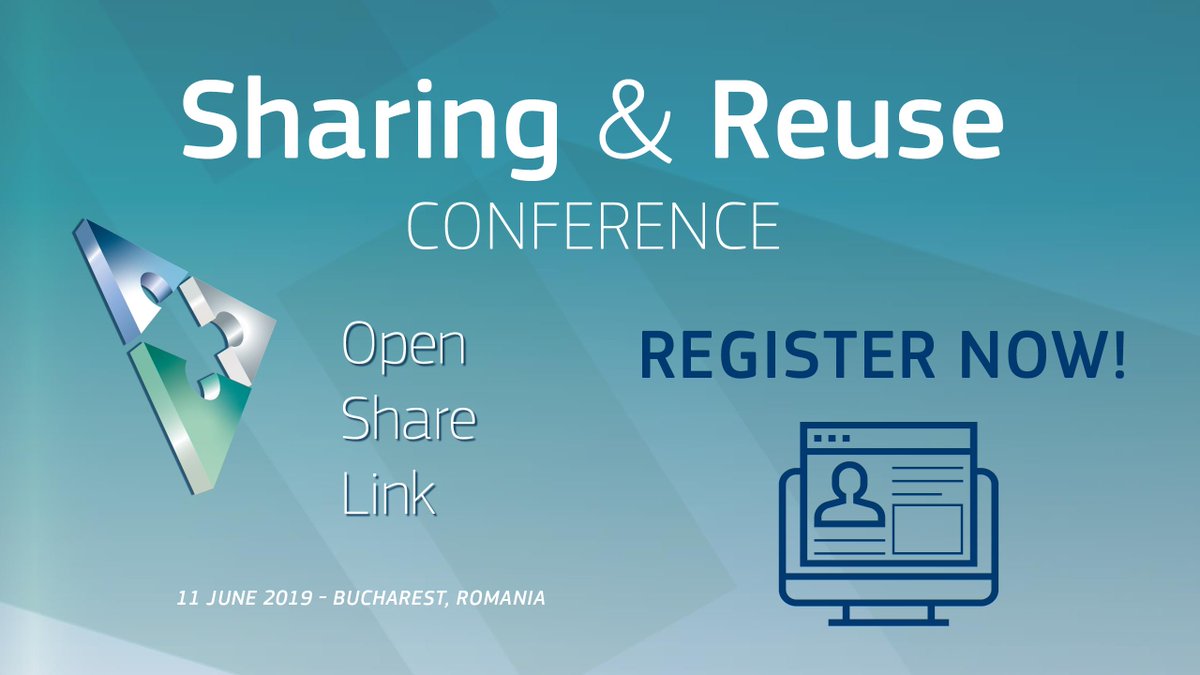 Next 11/6 we will hold Sharing &amp; Reuse Conference #SRCONF19. Interested in:
   📌#opensource 
   📌#coding with citizens, 
   📌#cocreation or new approaches to #opensource #security
If so, register now and see you in📍#Bucharest, #Romania under <a href="/ro2019eu/">ro2019eu</a>! ec.europa.eu/isa2/events/sh…