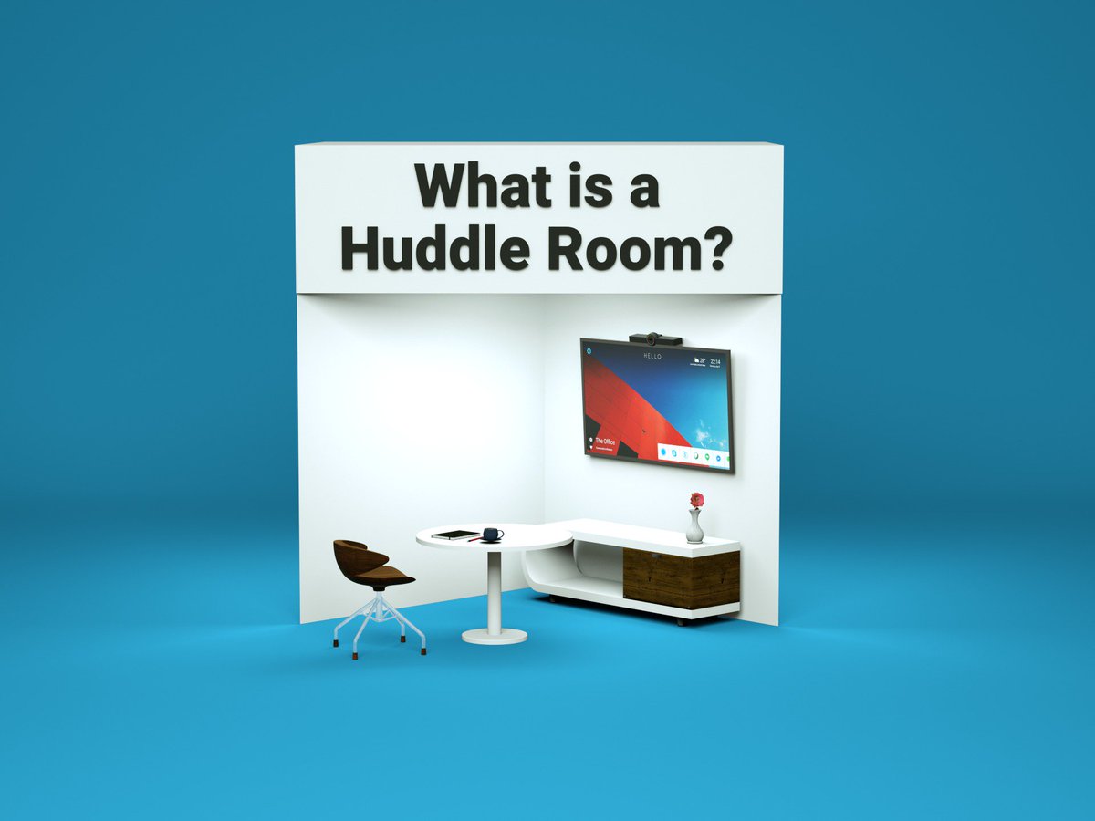 #Huddlerooms are small rooms that serve as a #meeting space for everyone who needs to have a quick meeting. Huddle rooms are equipped with a #TV, an #interactive #whiteboard, and a #videoconferencing #device such as this one: bit.ly/2I6FJYd