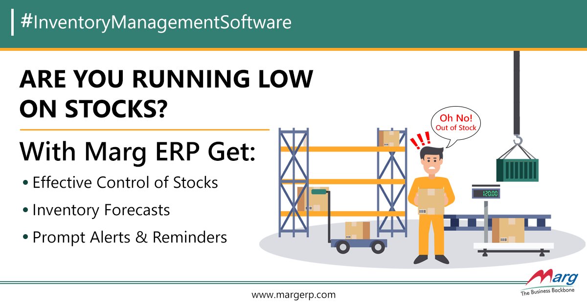 Are you running low on stocks? #MargERP caters all your business needs by providing an advanced solution to manage your inventory. #InventorySoftware
Try Today!
Call for a free demo: 9999999364
Explore More: bit.ly/2LA4Z81