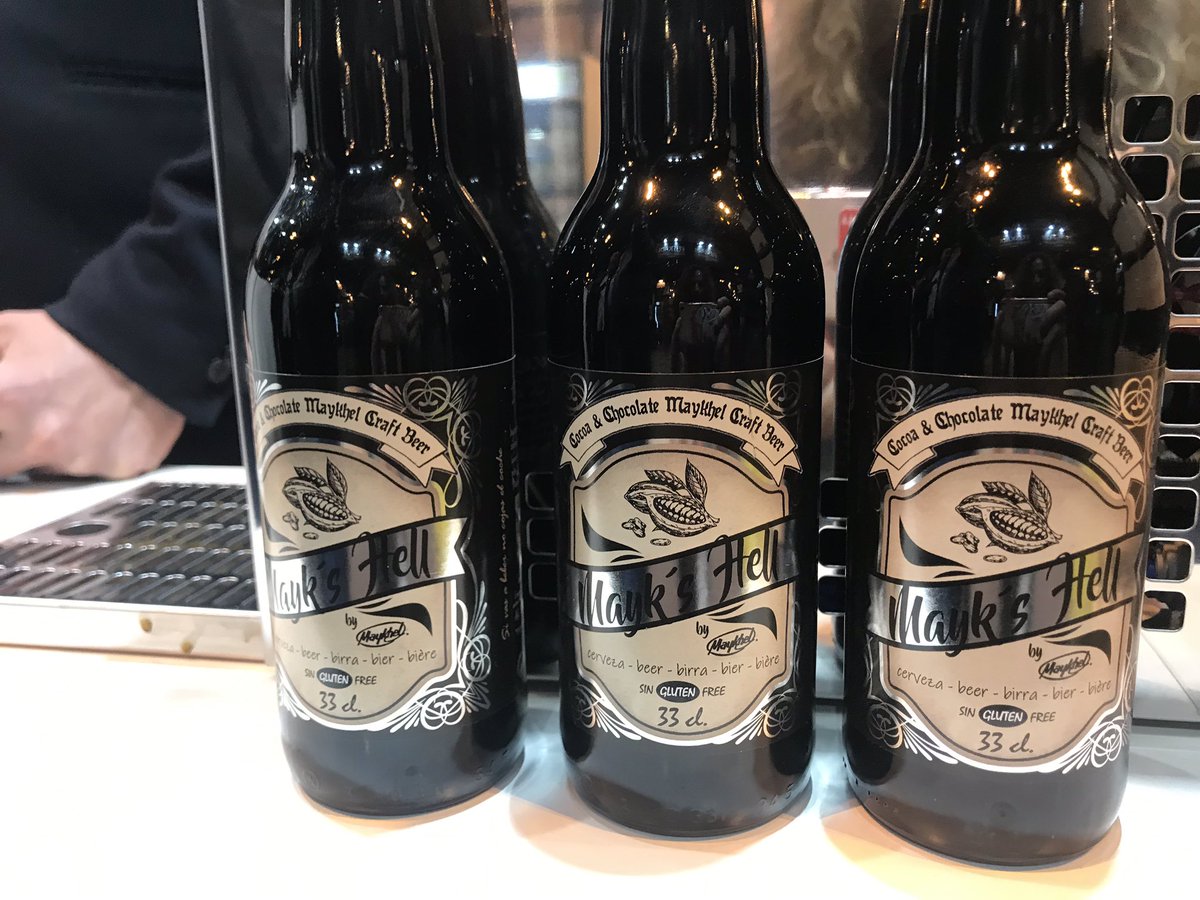 patiboom's tweet image. Cerveza #singluten y elaborada con #cacao de @CHOCO_MAYKHEL, ideal con @carnesilvestre #SG19 @SalonGourmets
