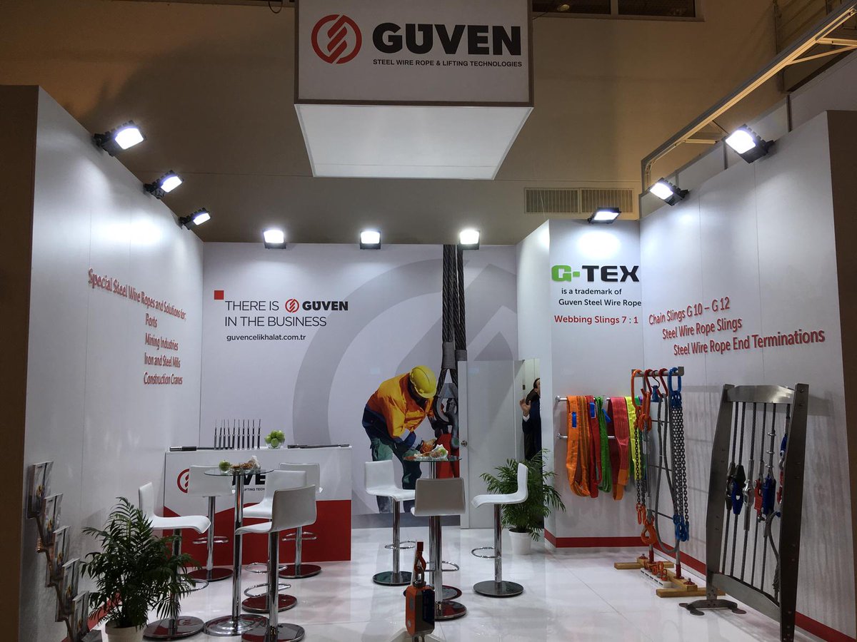 GuvenCelikHalat's tweet photo. There is GÜVEN in the business.
@baumaOfficial
-
#Bauma2019 #Bauma #Guven #GüvenÇelikHalat #GuvenCelikHalat #IronandSteelMills #MiningIndustries #Ports #Construction #WebbingSlings #LashingStrips #LiftingChains #SteelWireRopeSlings #SteelWireRopeEndTerminations #SteelWireRope https://t.co/TCRQAeJhG1