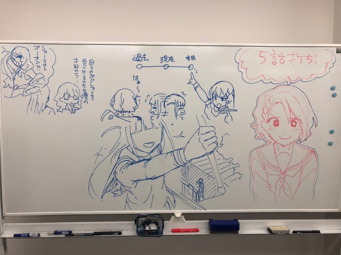 本日、月ブシ5月号発売ですー。来月の打ち合わせもしてきたよ。#スタァライト #スタァライトコミックス 