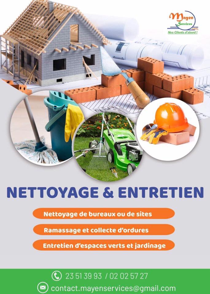 C’est reparti pour une nouvelle semaine et les agents de MAYEN SERVICES®️ sont à leur poste. Faites-nous appel pour tous vos travaux de nettoyage de bureaux, de site, etc mais aussi d’entretien d’espaces verts. Bon lundi😊

#Mayenservices #Nettoyage #Entretien #EspaceVert