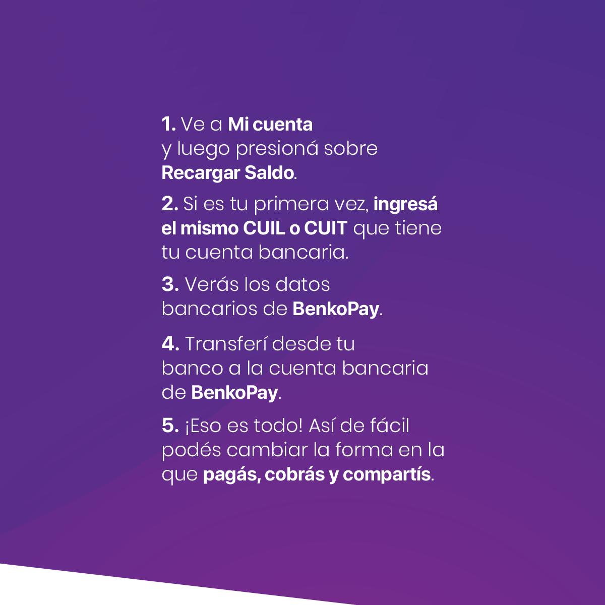 BenkoPay's tweet photo. En #BenkoPay recargar saldo es tan fácil como usar WhatsApp ✅

Y ya cuando tenés saldo en tu #billeteradigital, podés recibir o hacer pagos a otros #BenkoUsuarios, consumir en comercios adheridos o compartir la cuenta del asado del fine 🍻 

Descargá >>> https://t.co/f71QLAro2S https://t.co/BAuUcVD3DE