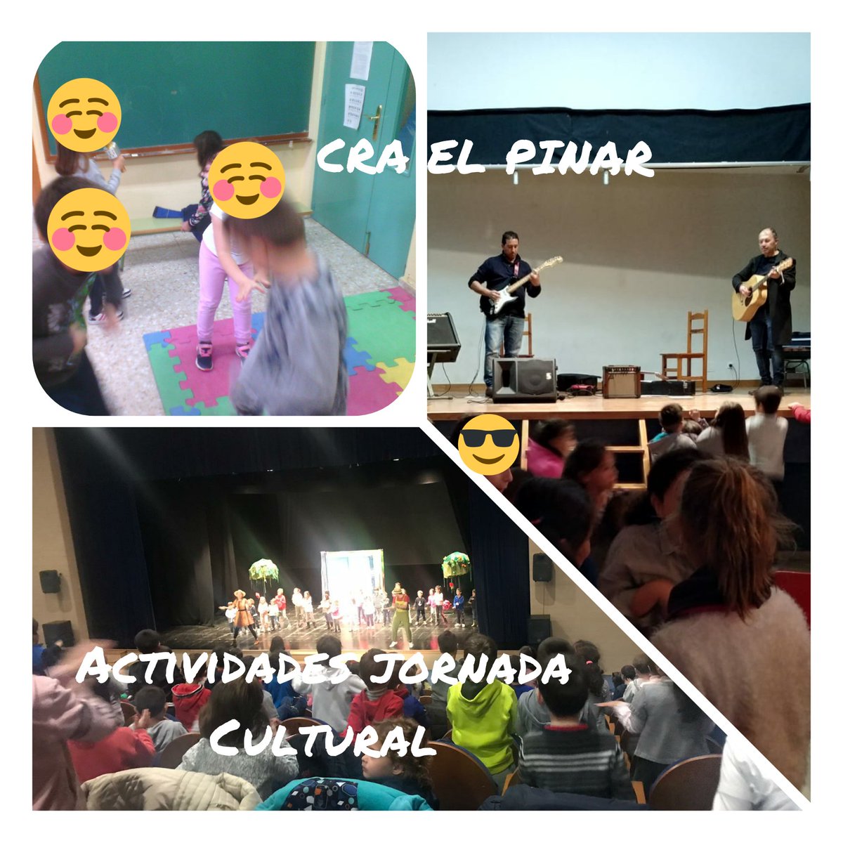 Algunas actividades de las realizadas hoy: teatro en inglés, concierto música Folkinrockeando y just-dance dentro de la semana cultural del <a href="/CRAElPinar/">CRA EL PINAR</a>  de #navasdeoro <a href="/Navasdeoroinfor/">Navas de Oro</a> <a href="/educacyl/">Educación JCyL</a> <a href="/el_adelantado/">El Adelantado de Segovia</a>