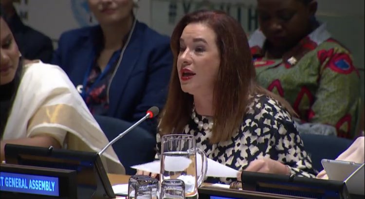 gpolicywatch's tweet photo. Today @UNECOSOC Youth Forum, @UN_PGA opens with saying three areas needed our focus 1. “Truely inclusive intergenerational cooperation”, 2. “Jobs: more jobs, better jobs, green jobs”, 3. “Youth peace &amp; security”. #Youth2030 #SDGs #UNReform #ParisAgreement https://t.co/pQa0X6Fcpg