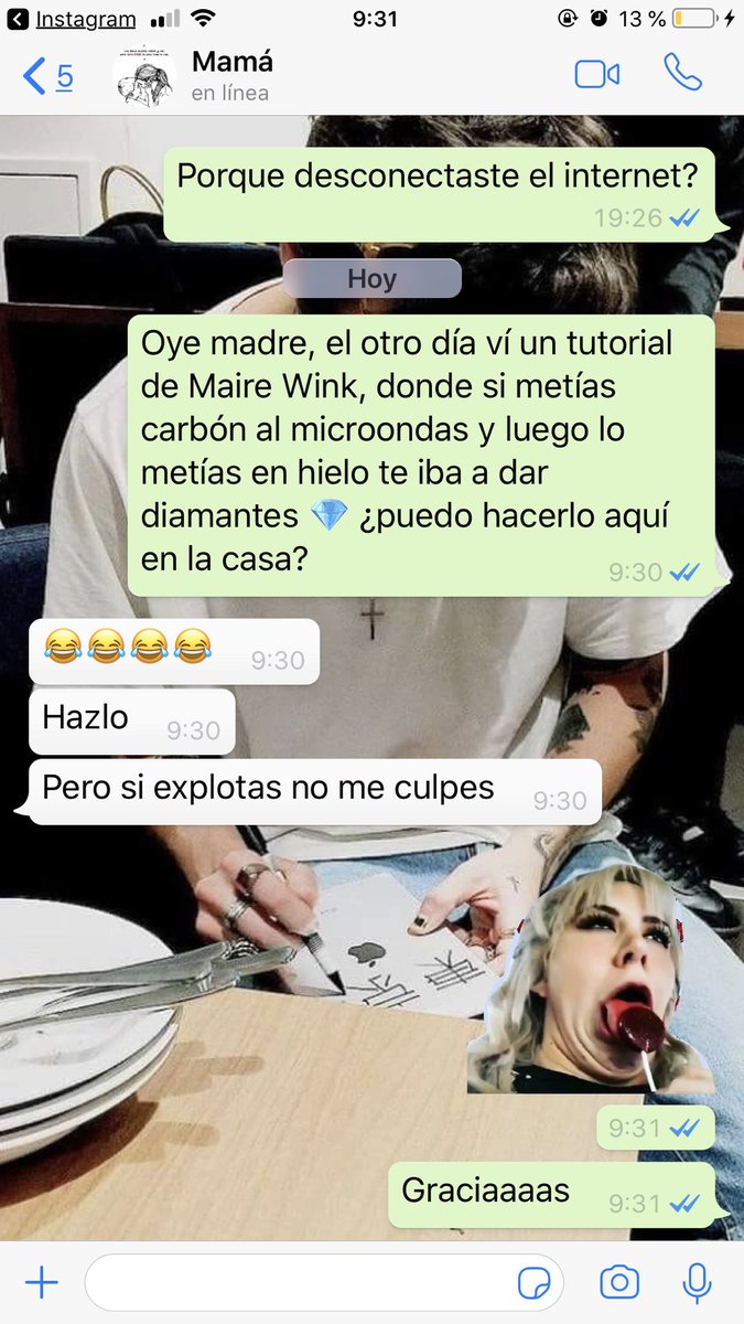 karenhsmcl's tweet photo. @maire_wink como siempre, mi mamá no trunca mis sueños pero si me advierte de los males a venir. #tutorialmamachallenge https://t.co/QB346xEyIs