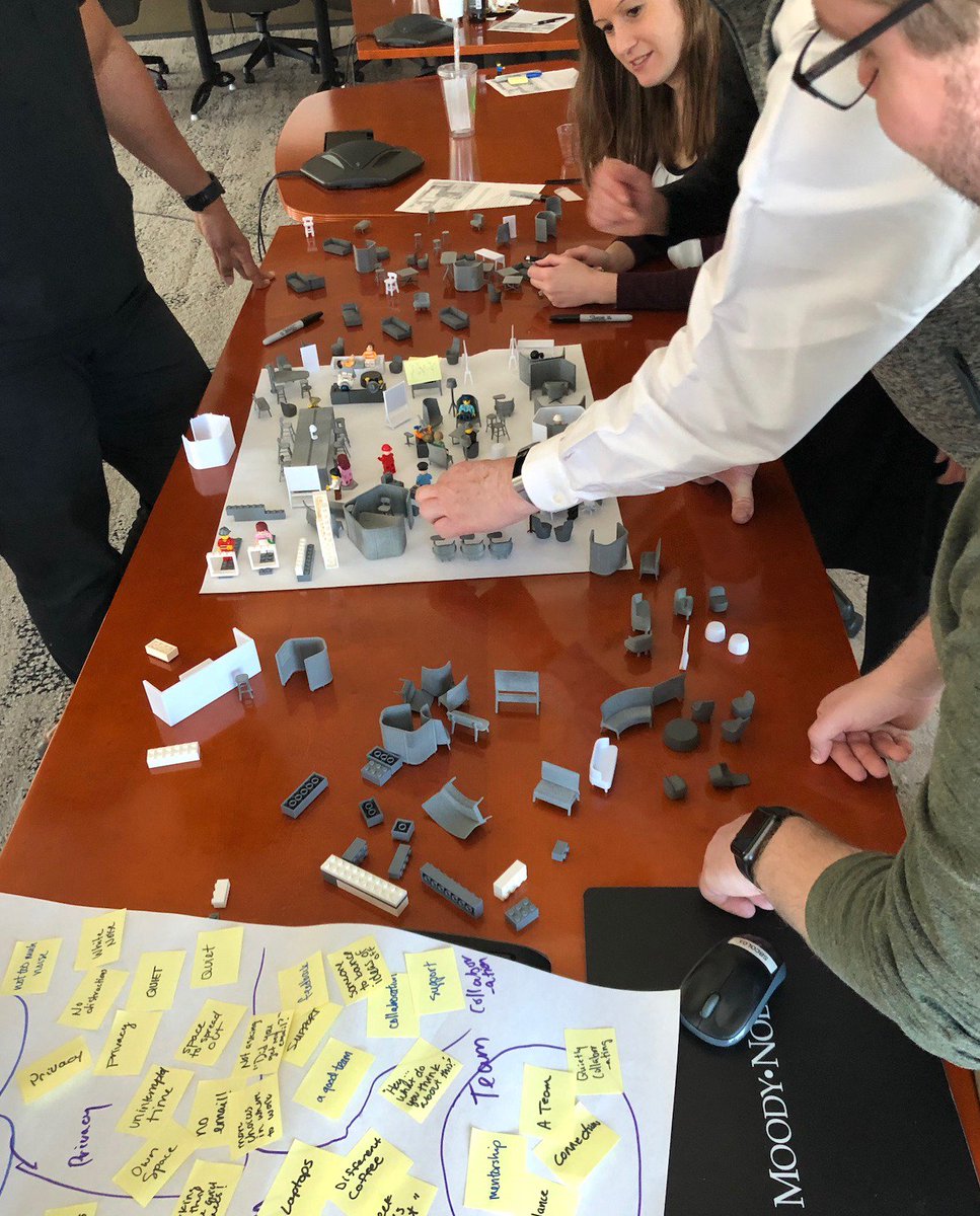 Last week, our Columbus team attended a workshop with <a href="/MoodyNolan/">Moody Nolan</a> and <a href="/teknion/">Teknion</a> to learn how to shape the workplace to improve employee engagement. We used 1/32 scaled furniture kits to design spaces that we believe would be ideal for reengaging employee groups. 

#columbus #ohio