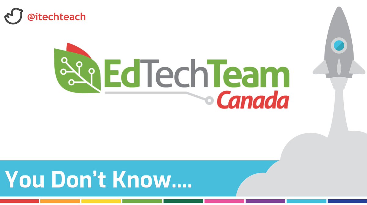 itechteach's tweet photo. For those asking for my 'You Don't Know What You Don't know' session resources here they are: https://t.co/eFmHogzID5 #EdtechTeam #OnSummit https://t.co/Eoy2FLcU9c
