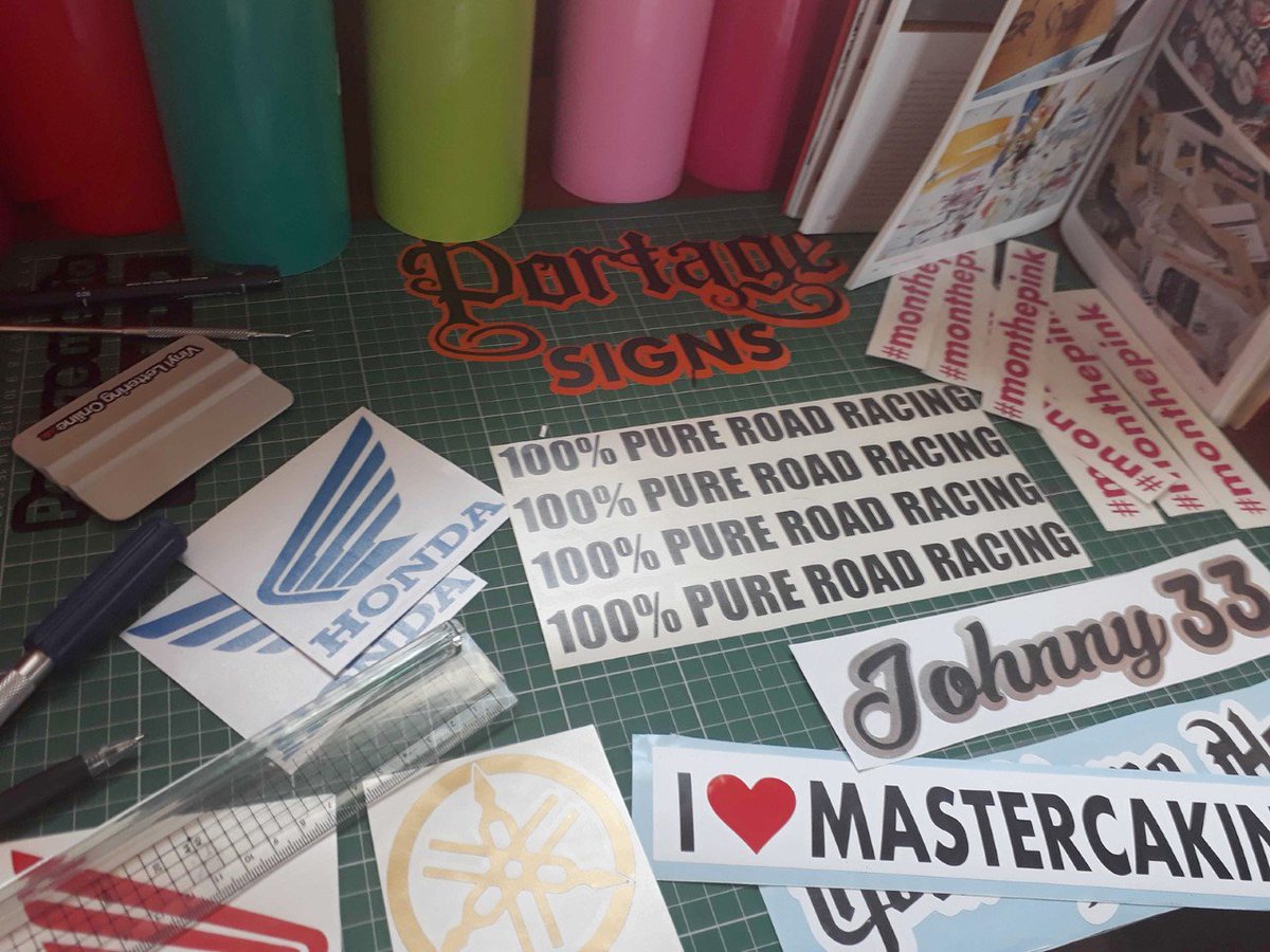 portagegraphics's tweet photo. For all your personalised lettering jobs, signwriting, chalkboards and vinyls. No minimum order for small jobs. Just drop me a line and I can sort you out. @McComisky https://t.co/RwT92Sl4PA