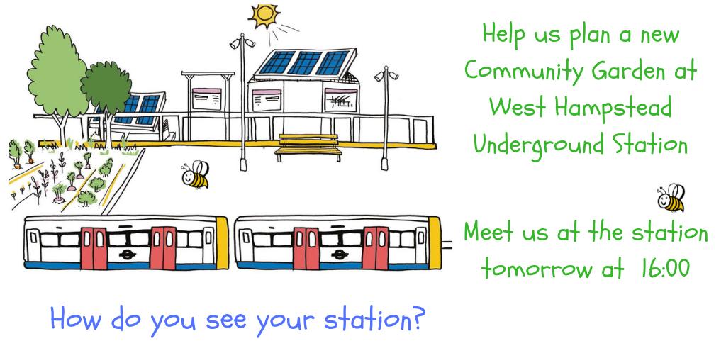EnergyGardenLDN's tweet photo. Calling all Energy Gardeners,
Tomorrow we are meeting at West Hampstead Underground Station to discuss planting for the garden.
Come tell us what you want to see on your spring and summer commute!
#ChangingStations #LoveWhereYouLive https://t.co/Bfg7fzWka6