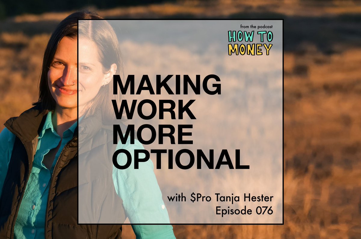 Joel and Matt (@howtomoneypod) on Twitter photo Today's episode is with Tanja from <a href="/our_nextlife/">Tanja Hester</a> as she talks about how to begin making work a smaller part of your life. Start with saving up enough money to shift that power imbalance you may feel with your boss to gain confidence and bargaining power! itunes.apple.com/us/podcast/mak⦠Today's episode is with Tanja from <a href="/our_nextlife/">Tanja Hester</a> as she talks about how to begin making work a smaller part of your life. Start with saving up enough money to shift that power imbalance you may feel with your boss to gain confidence and bargaining power! itunes.apple.com/us/podcast/makā¦