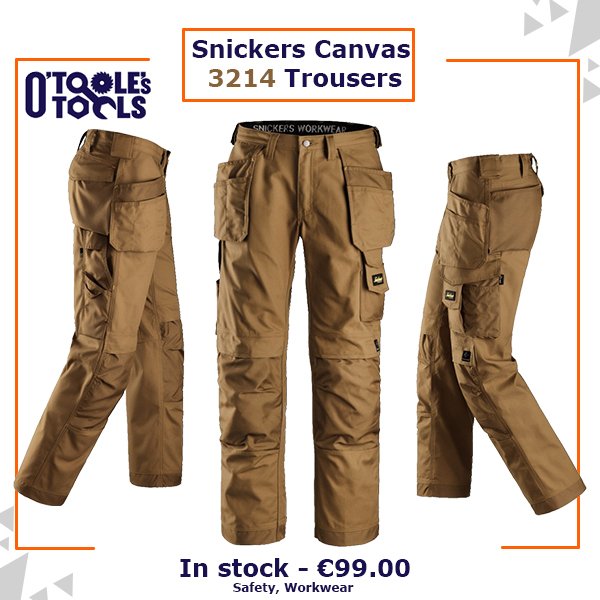 Snickers Canvas 3214 Trousers  otoolestools.com/snickers-canva… 

#workwear #trousers