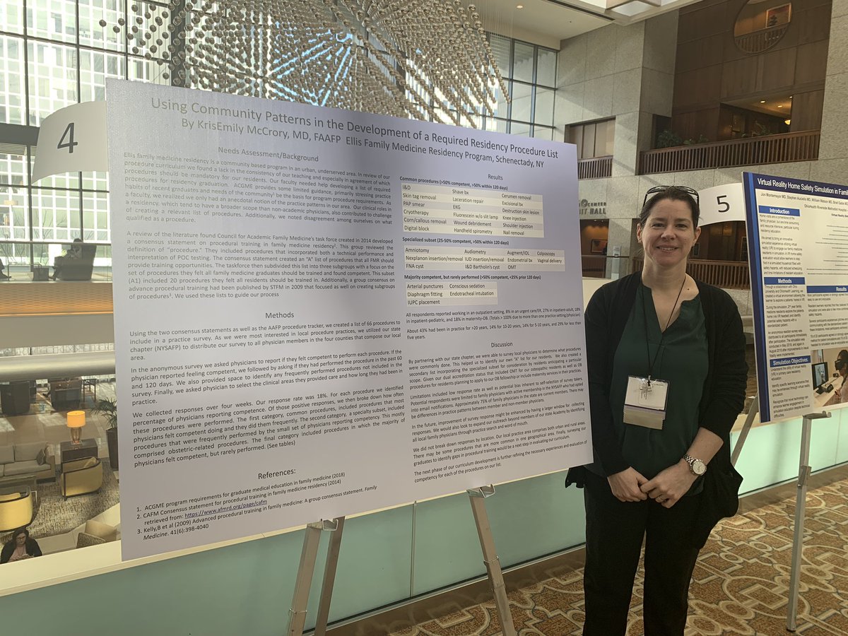 KrisEmilyMD's tweet photo. So excited to share my poster on developing a procedure list using community patterns. #aafpRPS #FMRevolution @aafp https://t.co/haJQJIdy4x