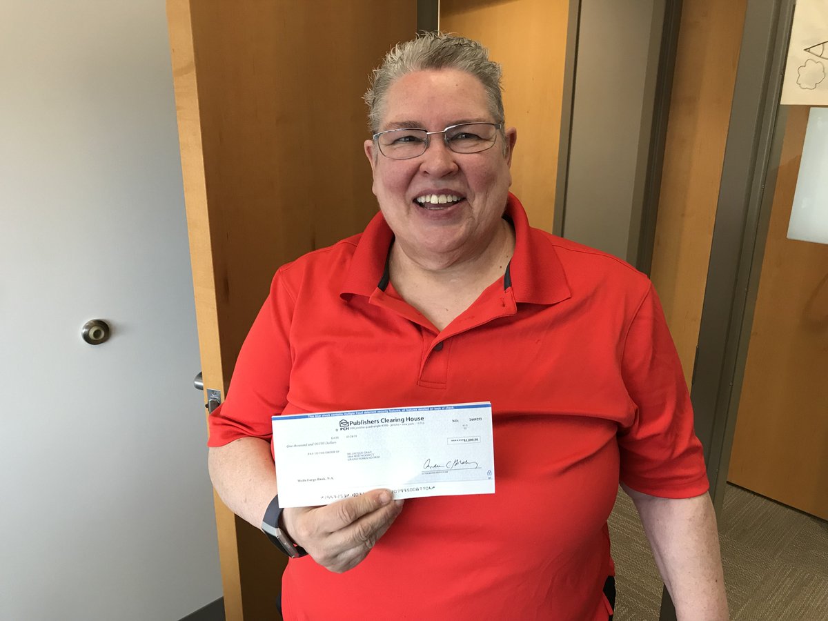 CRuralHealth's tweet image. Dr. Jacque Gray @NIEJI_CRH has proof that @pchdotcom is a real thing. It may not be the "Money for Life, but a prize nonetheless. #publishersclearinghouse #itsforreal