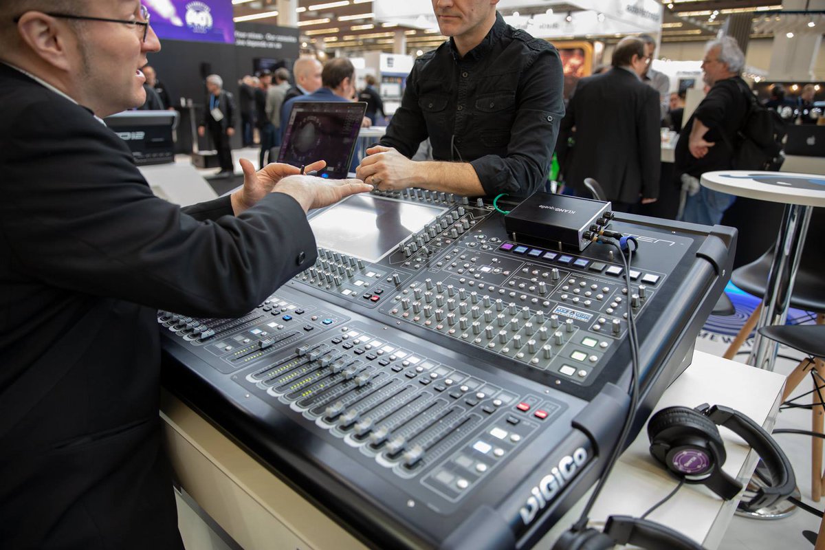 KLANGtec's tweet photo. KLANG:messe | We barely unpacked our suitcases after PLS but can't wait to welcome you at #DiGiCo booth C7408 at this year's NAB show! Join us to get a demo of our #integration into all SD series consoles and of course, listen to our #immersiveinearmixing system! #new #workflow https://t.co/paexp97W1i