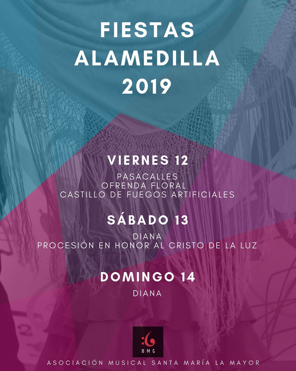 BMGMariaMayor's tweet photo. Se acercan las fiestas de Alamedilla y un año más nos ilusiona acompañar a nuestros vecinos en esta celebración... Aquí os dejamos las actuaciones que realizaremos. https://t.co/ylnsNCWlHu