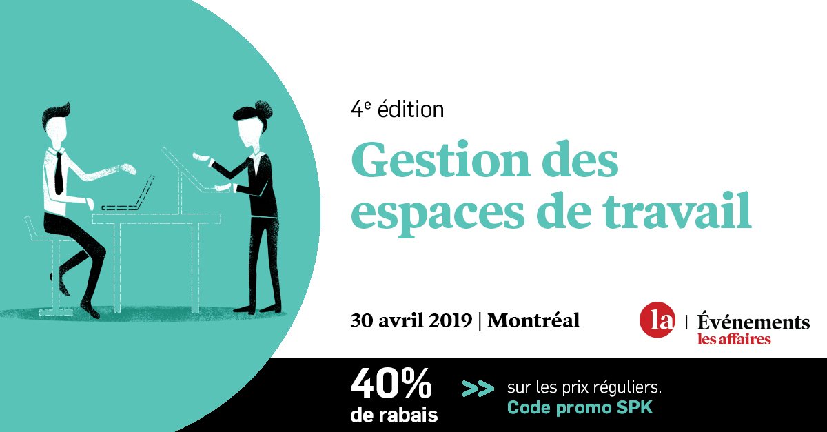 Marie-Claude Parenteau-Lebeuf, Directrice générale de l'APDIQ, WELL AP fera partie des conférencières dans le cadre de la conférence "Gestion des espaces de travail" organisé le 30 avril par Les Affaires.

lesaffaires.com/evenements/con…