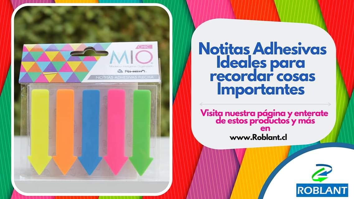 Ventas_Roblant's tweet image. Estas notitas adhesivas son geniales para recordar esas cosas que no quieres olvidar. 🙌🤩 Recuerda que con #Roblant podrás encontrar estos productos y más en nuestra página web🙂😉
 roblant.cl