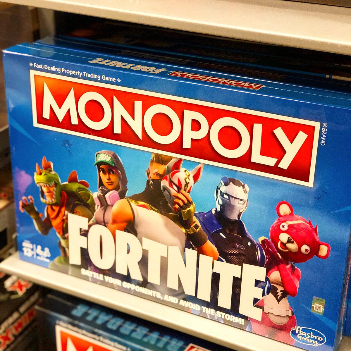 surprisetcmp's tweet image. Who has a fortnite junkie in the house? This is an interesting way to get them off the screen for a minute! Fortnite Monopoly! Spotted at our @barnesandnoble! Did you know that Barnes & Noble has an entire game and you section? #fortnite #barnesandnoble #monopoly