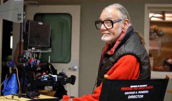 theGARFofficial's tweet photo. George Romero during the filming of Diary of the Dead. https://t.co/Lo39vJYDIg