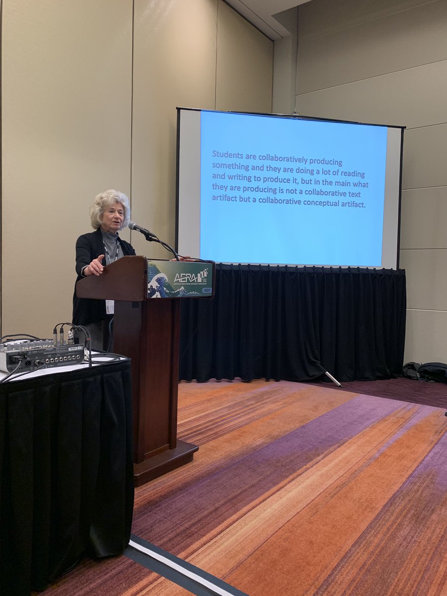 My Supervisor Marlene Scardamalia speaking at the Research in Reading and Literacy SIG Distinguished Scholar Address. Knowledge-Building: Reading and Writing in Design Mode Abstract <a href="/OISEatAERA/">OISEatAERA</a> <a href="/AERA_EdResearch/">AERA</a> #AERA19 <a href="/CTLOISE/">CTL | OISE</a> <a href="/ikitorg/">IKIT</a> <a href="/OISEAlumFriends/">OISE Alumni & Friends</a> <a href="/OISEUofT/">OISEUofT</a>
