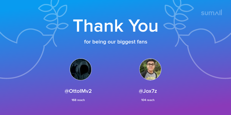 HunterGame4's tweet photo. Our biggest fans this week: @OttoIMv2, @Jox7z. Thank you! via https://t.co/mvvZ18CDjN https://t.co/zQEe865iQm