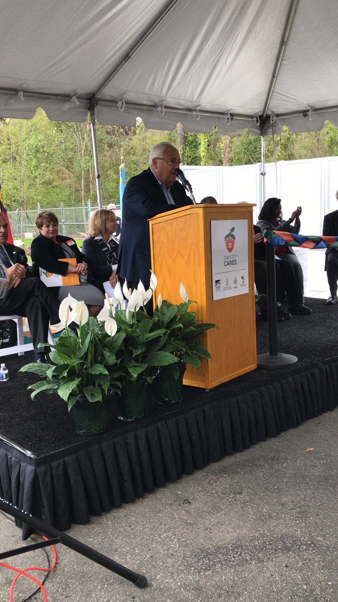 WakeGOV's tweet photo. Retired Wake County Manager Jim Hartmann: This has been a growing partnership and it’s really special to see how the seeds were sown. In terms of our partners, everybody knew it was the right thing to do. #endhomelessnesswake https://t.co/2w2JlMeBlm