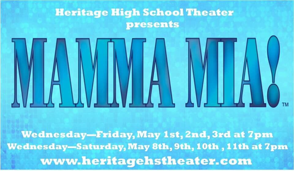 ansleighrreid's tweet photo. 🚨Heritage High Schools production of MAMMA MIA is quickly approaching!🚨Don’t forget to mark your calendars so you can see this fantastic show filled with amazing dancing, singing, and acting. You guys aren’t going to want to miss it!! https://t.co/Kj9xaRVpC1