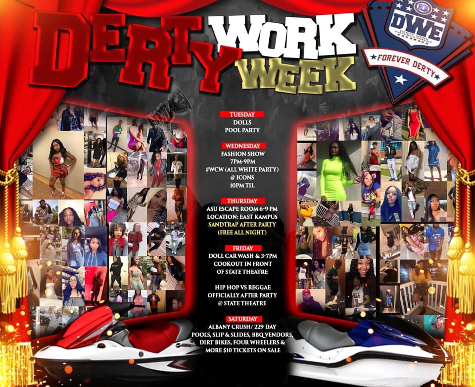 GACollegeParty's tweet photo. #GACollegePartyTour Just Got A Invitation To #DertyWorkWeek In Albany,GA!!! Special Thanks To @DertyWorkTato @Cool_Ass_JD https://t.co/aTCUufuTx9