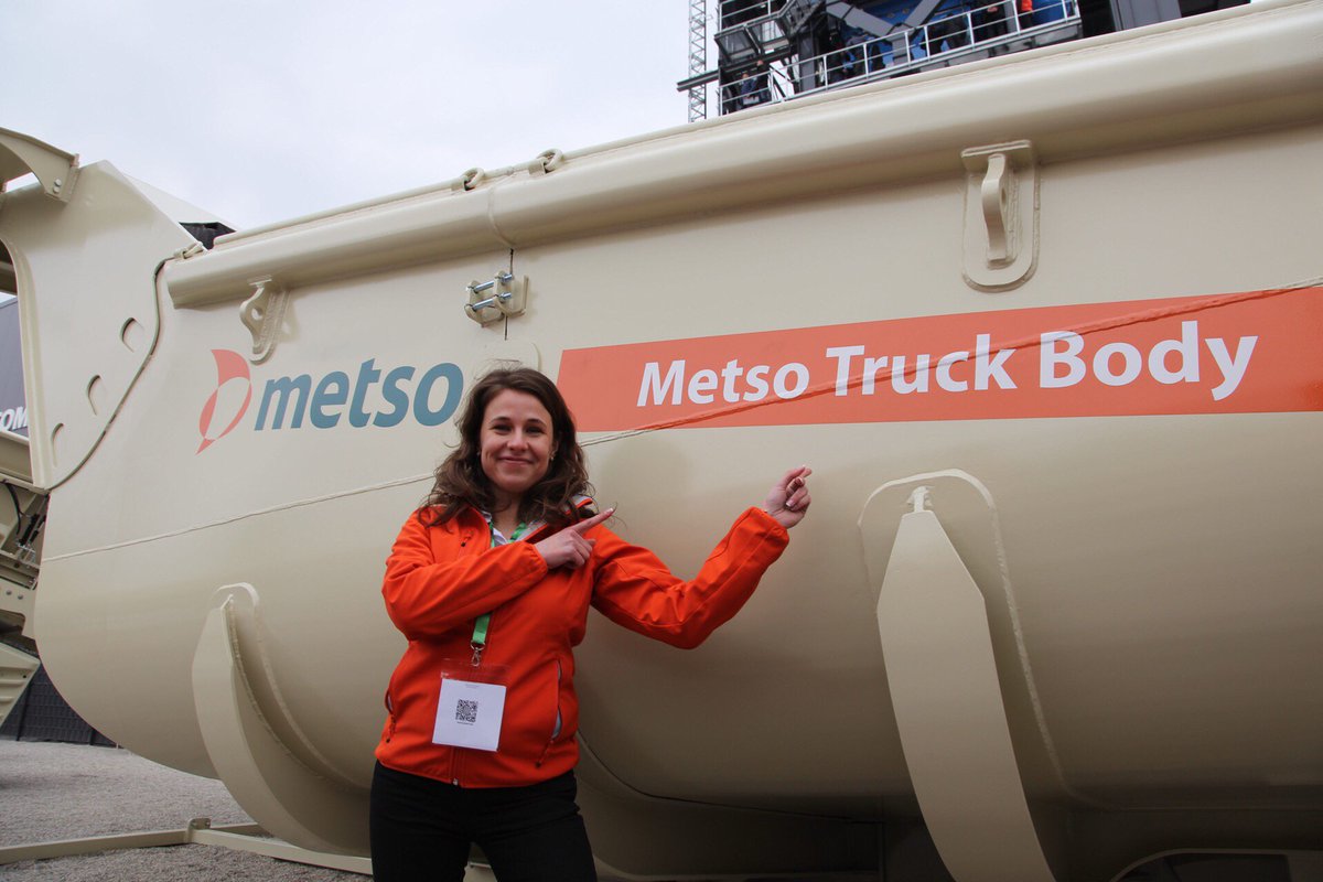 MetsoOfficial's tweet photo. #Metso Truck Body is much lighter than a conventional truck body but its wear life is up to 6 times longer = maximum payload, minimal maintenance. Your hauling OPEX will take a deep dive! #HaulMoreWithLess #Bauma2019 #MetsoBauma https://t.co/vlhONIdTAU
