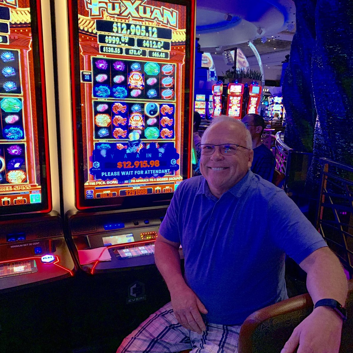 HarrahsPompano's tweet photo. Congrats to Ronald who won $12,915! 💰😃 #IslePP https://t.co/A0pNt2jWUy
