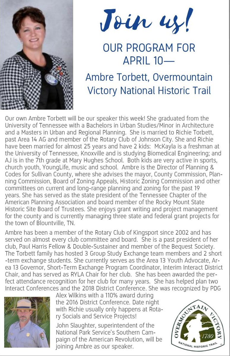 Find out about the Overmountain Victory Trail and it’s important part in local history. This Week from our own Ambre Torbett!