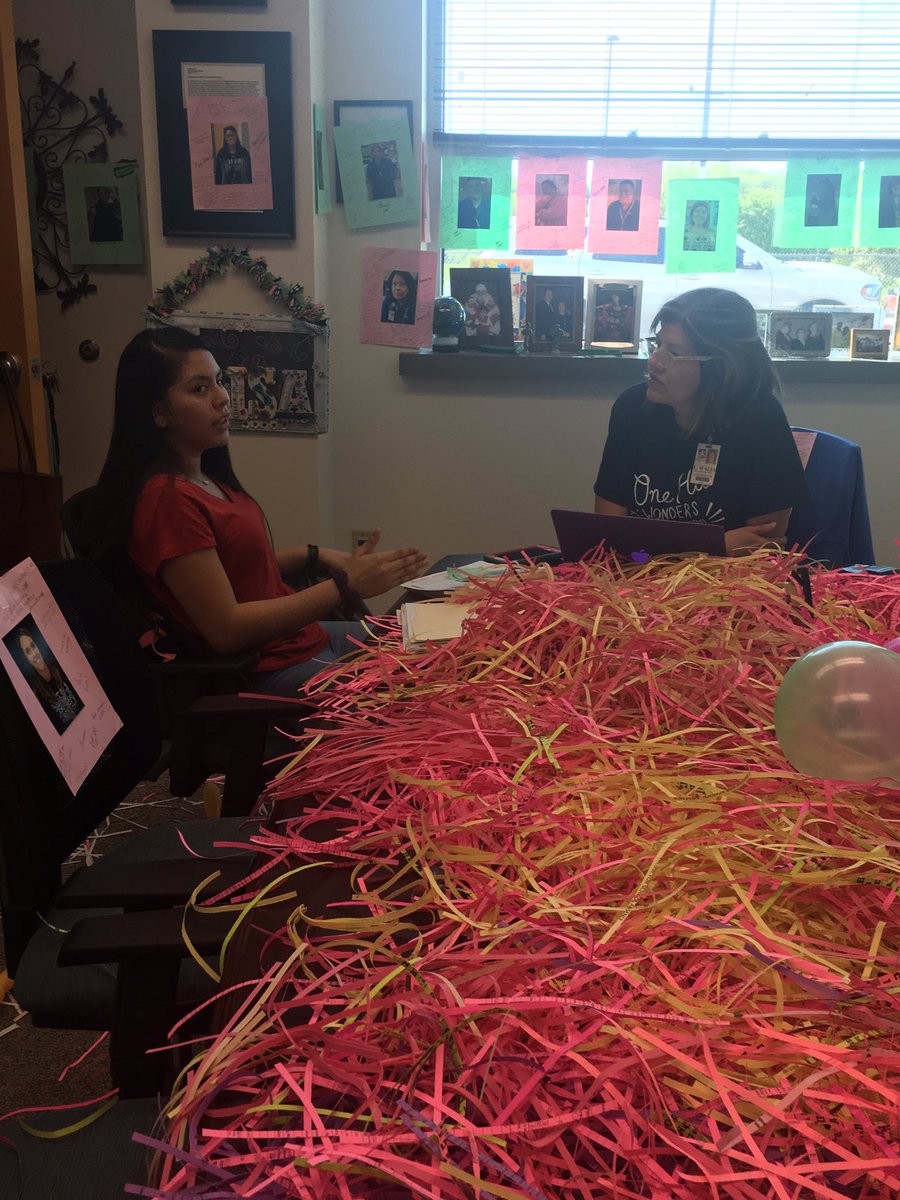 Principal Walls counseling with students and setting goals for the upcoming state assessments! #HaysCISDpridebeginswithyou