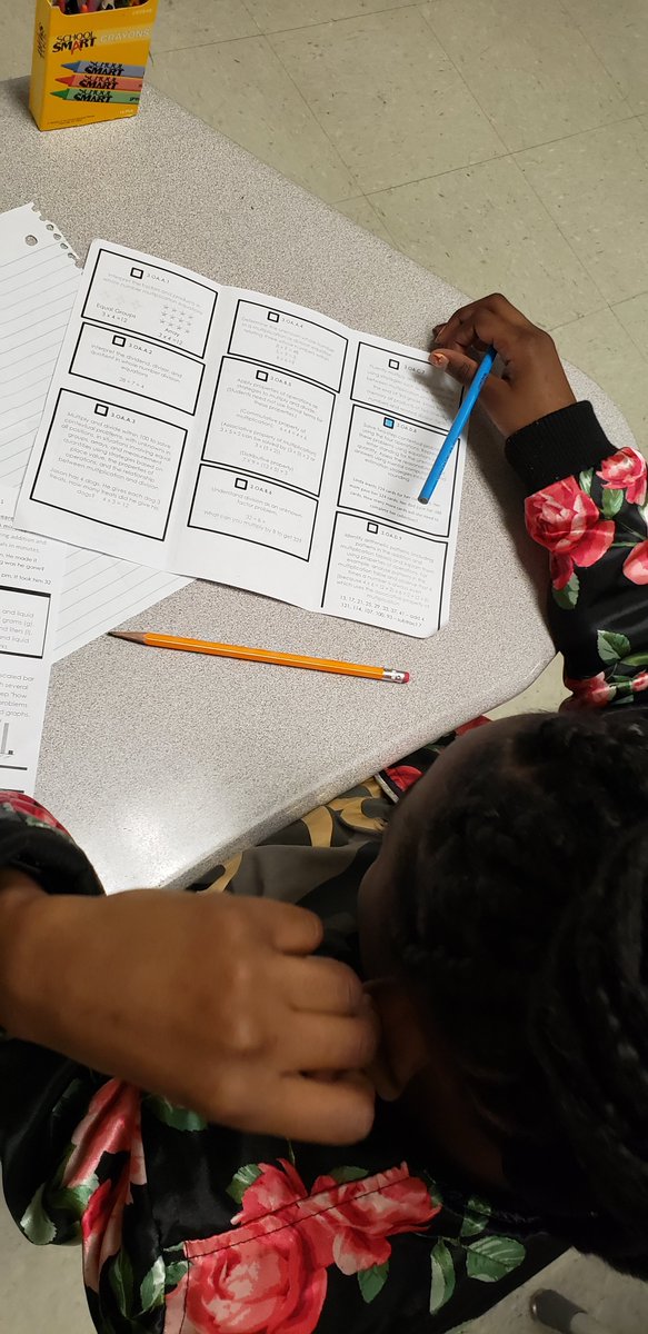 AJohnson2K18's tweet photo. I created a menu of the math standards along with a description and examples. Students had to color the box of the standard that they are struggling with and we will have an intervention with those standards they  colored in. 
@LMESTigerNation @suptking https://t.co/bfqF1boohL
