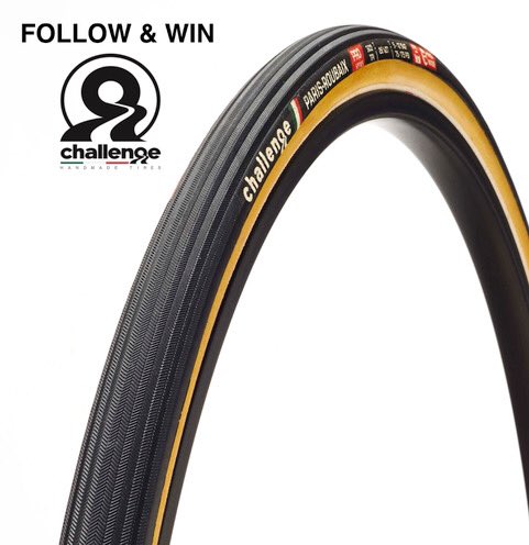 Follow &amp; win!  We are giving away a pair of Paris-Roubaix Handmade Clinchers. To enter simply follow 3 simple steps: 1. Follow Challenge Tires 2. Like &amp; Share the competition tweet. 3. Leave a comment.  We’ll pick a winner this Friday, 12th April. Good luck! #challengetires