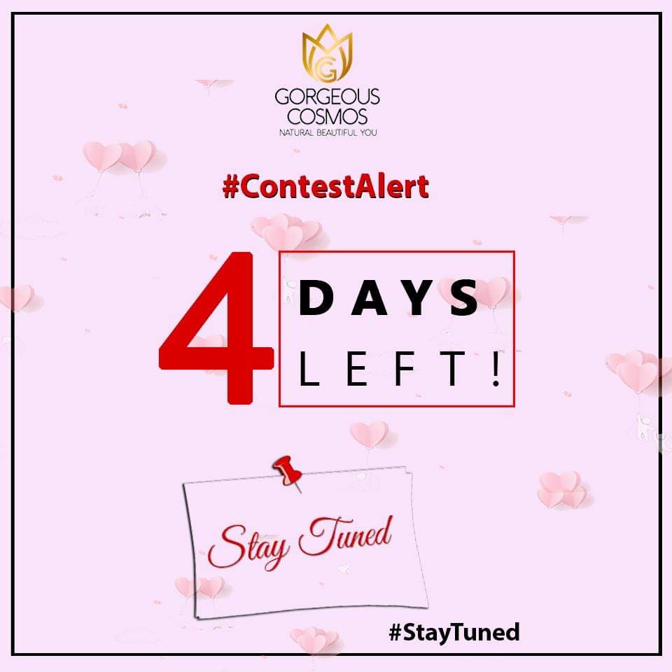 gorgeous_cosmos's tweet photo. Hello Everyone!
Get Ready to Participate our Contest series at Gorgeous Cosmos...4days left to Go..
All you lovely women out there, GorgeousCosmos "Contest Alert" is COMING SOON!.
Stay tuned with us!!
#GorgeousCosmosContests #FacebookContests https://t.co/KLSTPfBaP3