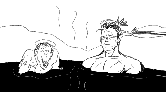 おおかみさんを温泉に入れてあげたい 